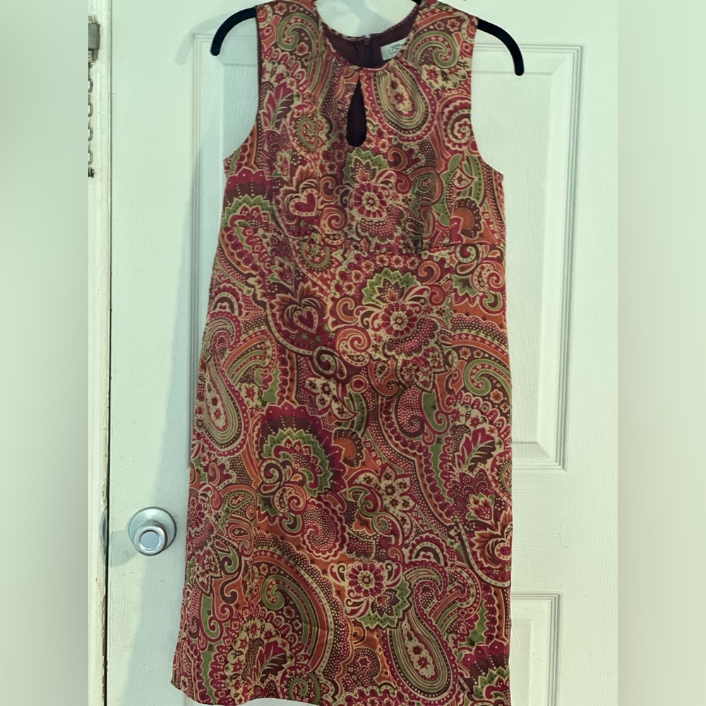 LOFT Multicolor Paisley Dress